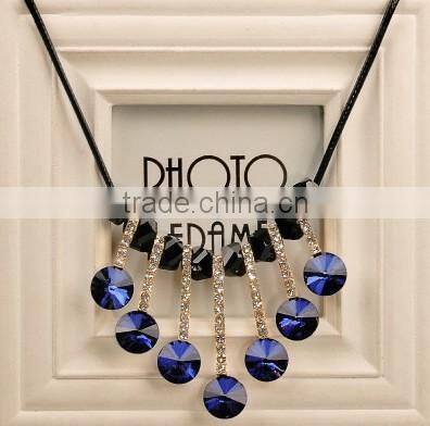 European and American fashion necklace alloy exaggerated fashion brief paragraph sweater chain necklace