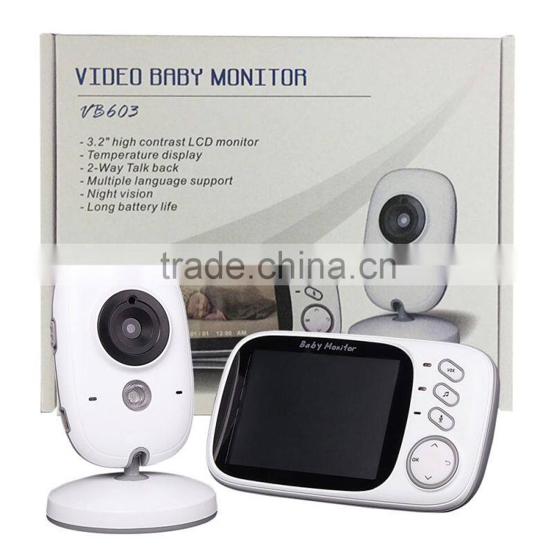 VB603 Baby Monitoring 3.2 Inch 2.4g Infant Babies Monitor Wireless Baby Caretakers Two-Ways Intercom Infrared Night Vision