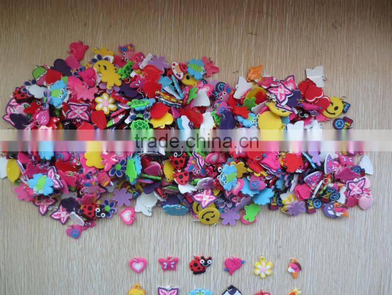 Cute Colorful Loom Charms Bands Rubber Pendant Bracelet Making DIY Crafts