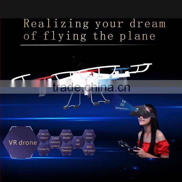 Newest VR drone headless mode 2.4G RC drone 4Axis drone camera drone uav uav aircraft