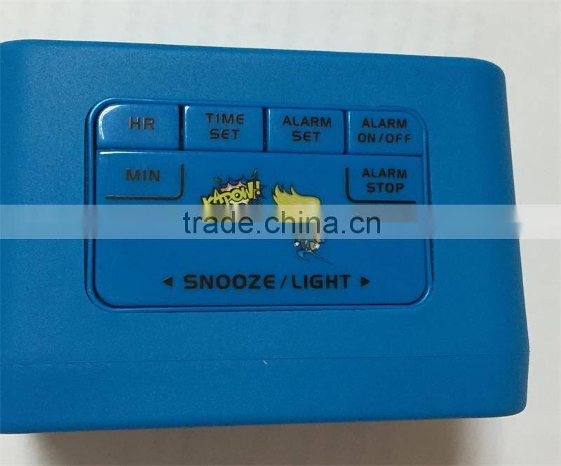 1688 clock movements silicone alarm clock for home decor