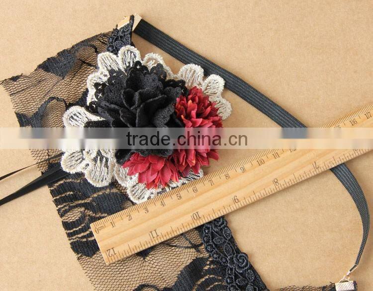 MYLOVE halloween mask for women sexy lace mask with flower MLMJ02