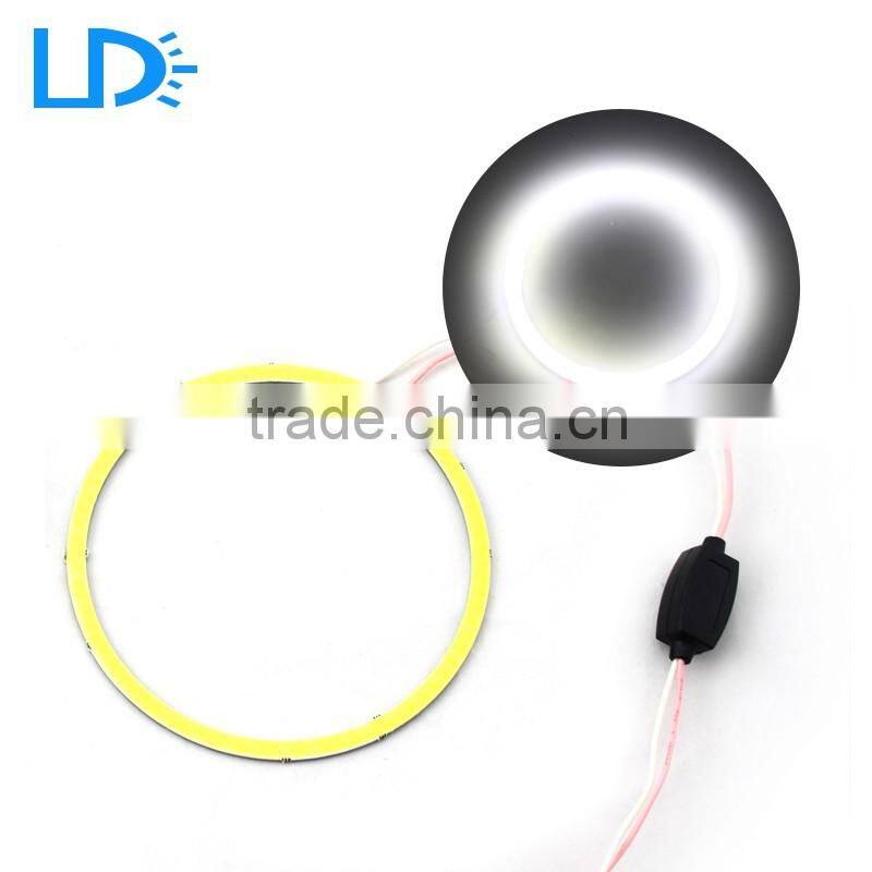 Waterproof 12v 60mm 70mm 80mm cob led angel eyes ring for bmw