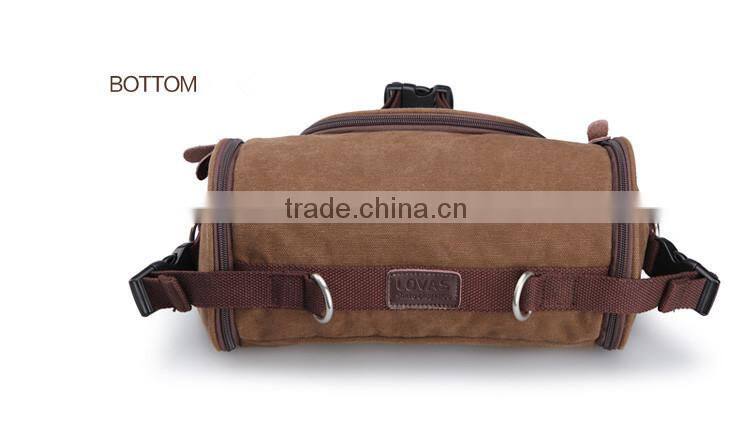 Male Canvas Waist Bag Outdoor Sport Single Shoulder Bag Casual Travel Bag
