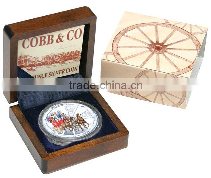 wooden coin box