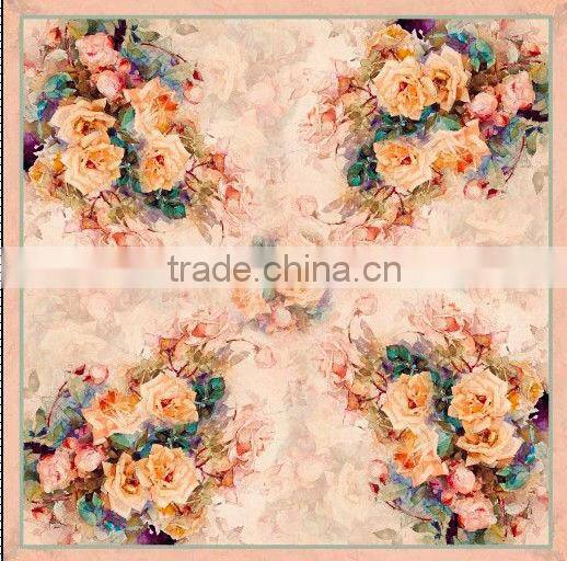 Factory Free Sample No MOQ Flower Printed Scarf
