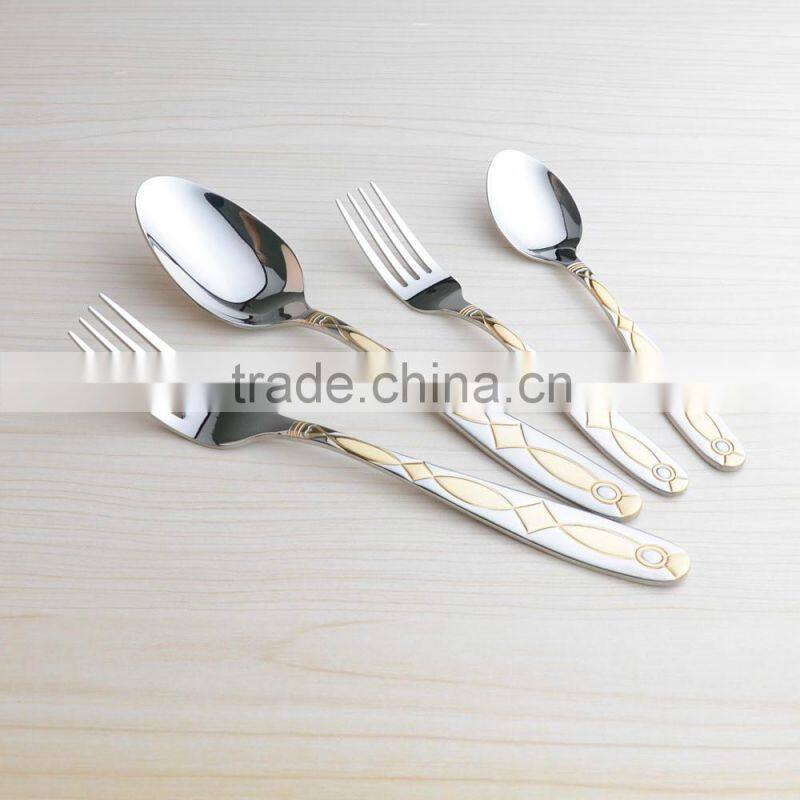 Golden Cutlery! stainless china flatware