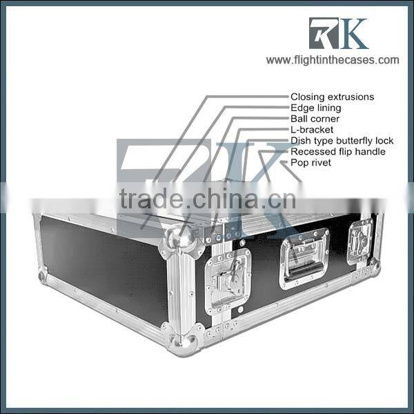 Factory 12U professional soft rolling makeup case drawers made in China