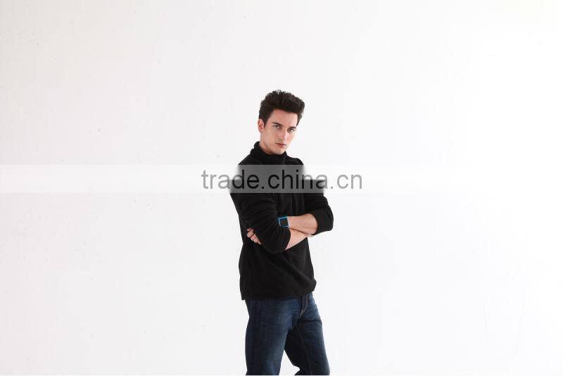 micro fleece european style jacket with zipper fleece light jacket