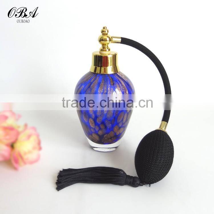 Wholesale handmade luxury air bag glass perfume bottle , Custom gasbay spray pump glass perfume bottle 70ml