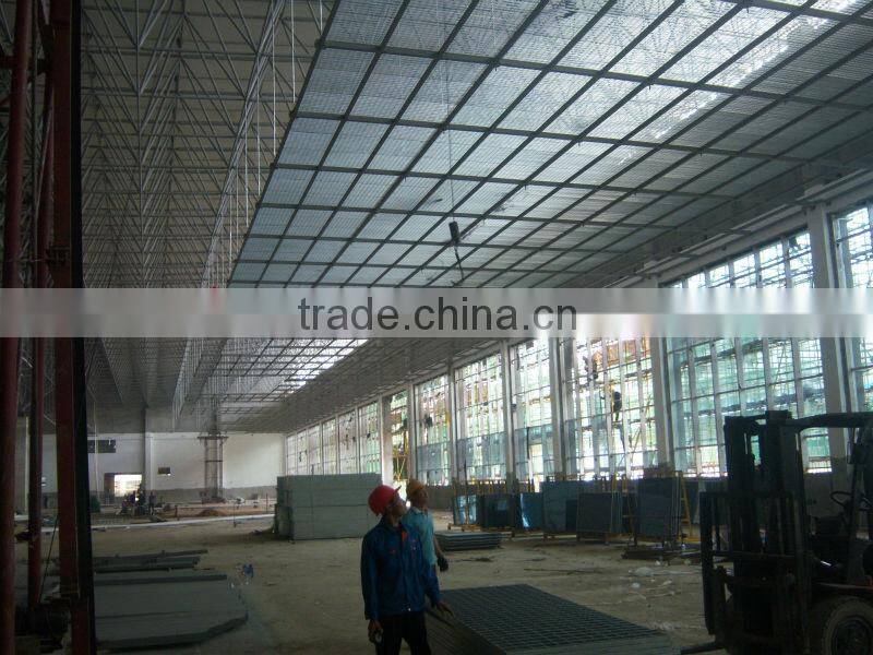 a large gymnasium ceiling grating,sprung roof,workshop ceiling steel grating(20years professional manufacturer)