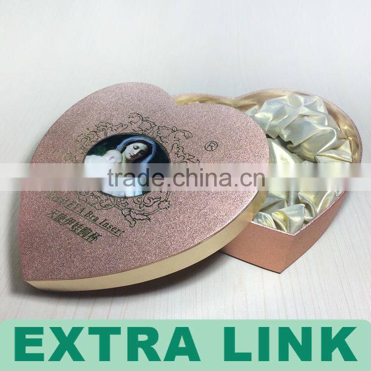 Luxury Kraft Paper Cardboard Heart Shaped Baby first year memory Book Packing Box