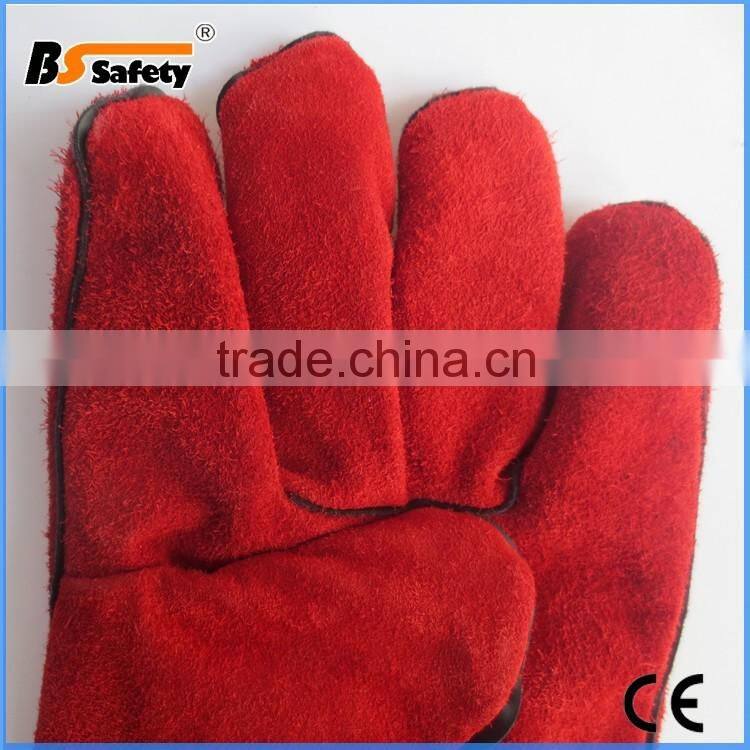 BSSAFETY cheap leather welding industrial work glove