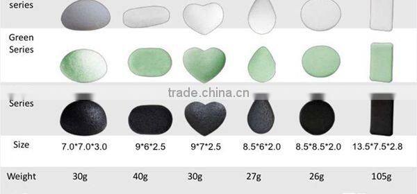 Facial cleansing green tea konjac sponge