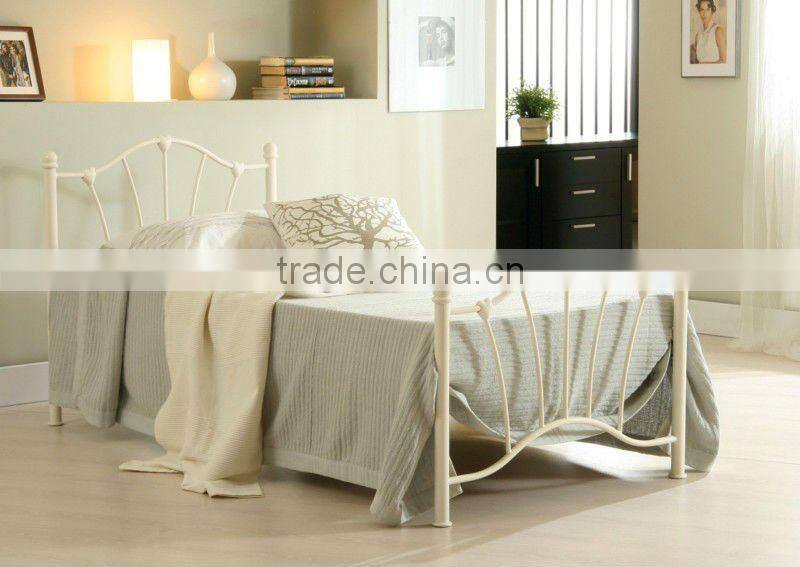 Pink single 3'0''metal bed frame