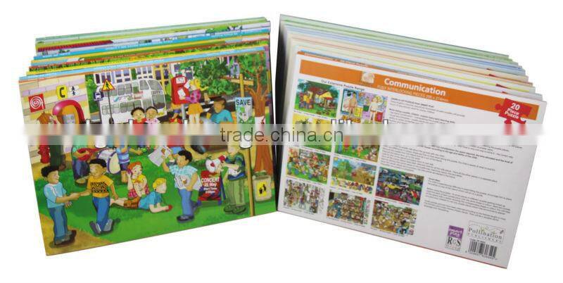 forest wooden puzzle paper sleeve packaging