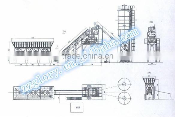 Factory wholesale 50M3/h ready mix concrete plant for construction use
