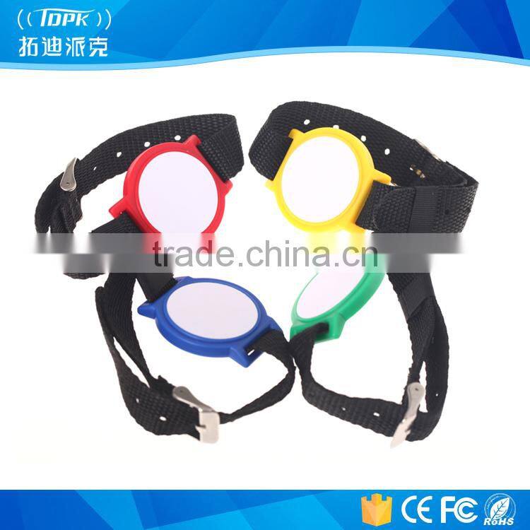 Custom bands professional tk4100 nylon rfid wristband