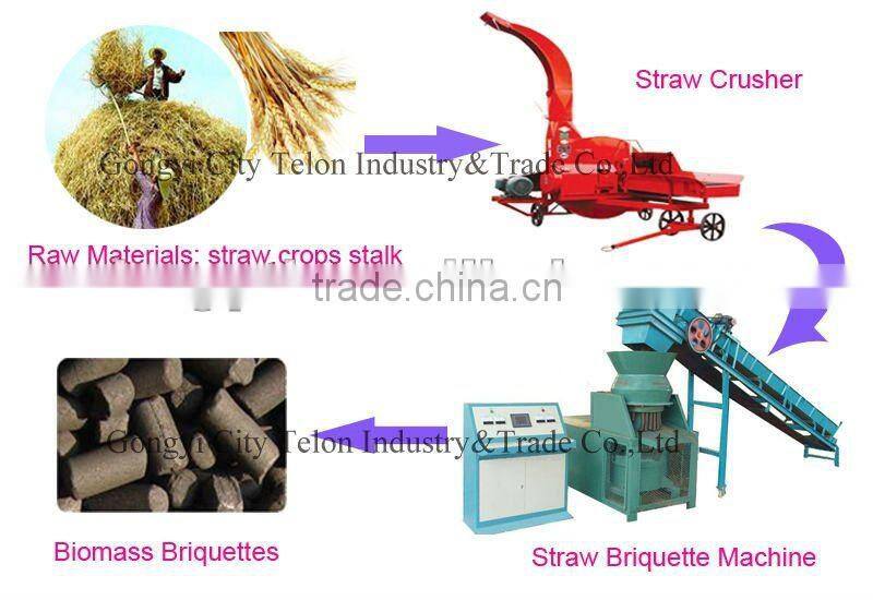 Energy -saving Biomass Briquette Press sawdust briquettes production line