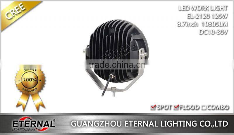 120W LED work light driving headlight for heavy duty equpment excavator mining trucks forestry logging machinery agriculture