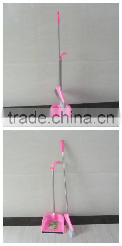 hot sale plastic broom and dustpan for floor cleaning