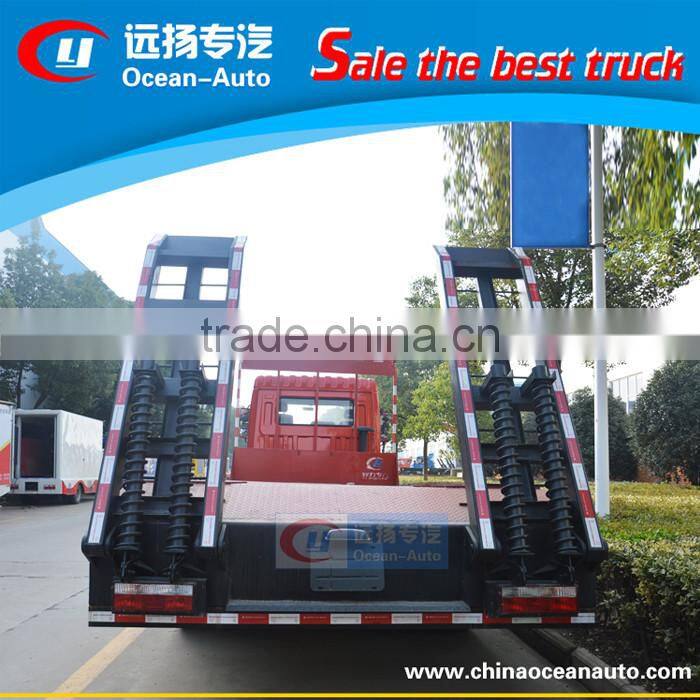 Chinese Famous Brand New Flatbed Truck 15 tons Excavator Transport Truck