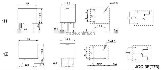 HEIGHT Miniature Relays-Mini PCB Relays JQC-3F(T73)