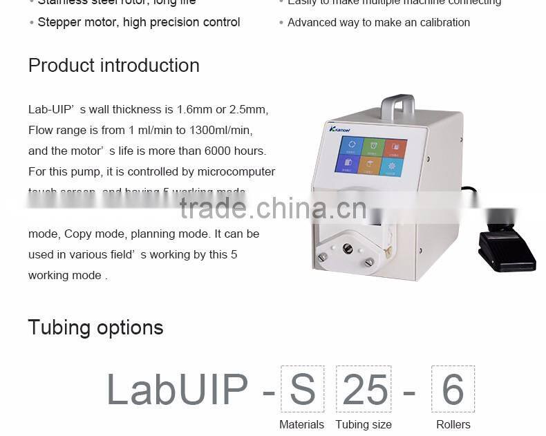 Kamoer Lab-UIP peristaltic pump for lab sterile culture