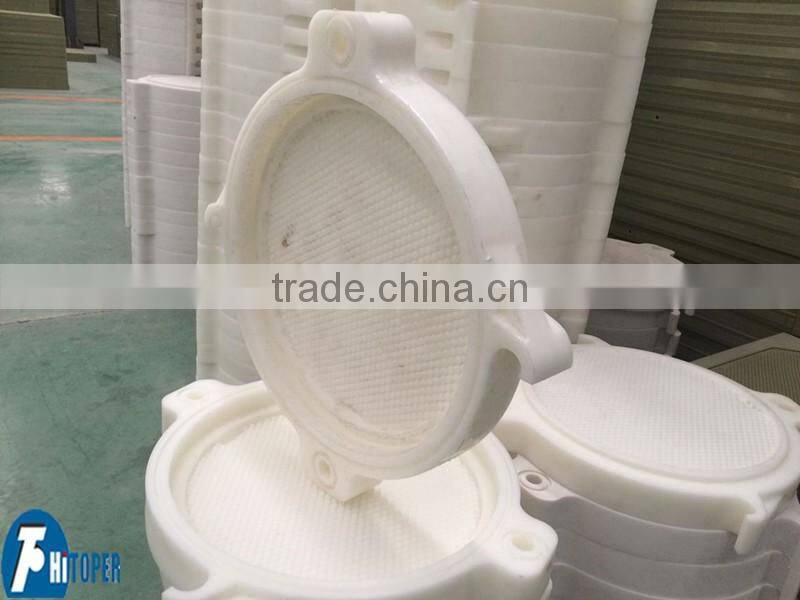 membrane filter plate used with membrane filter press used for tailings dewatering