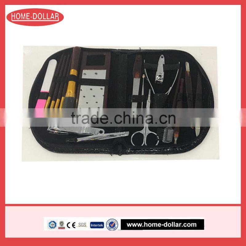 2017 High Quality 18 pcs Portable Stainless steel Nail Manicure Set