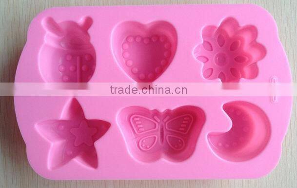 moon star and animal shape Muffin Sweet Candy Jelly fondant Cake chocolate ice Mold Silicone tool Baking Pan