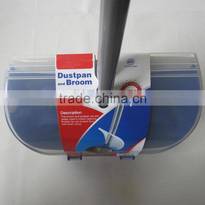 Useful Plastic Duspan With Broom And Dustpan With Lid