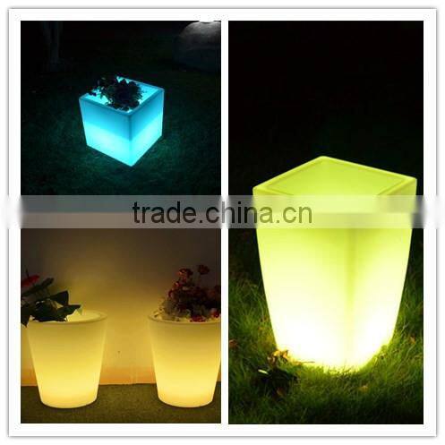 E27 LED lamp flower vase/ Large size Led Lighting Planter Pot