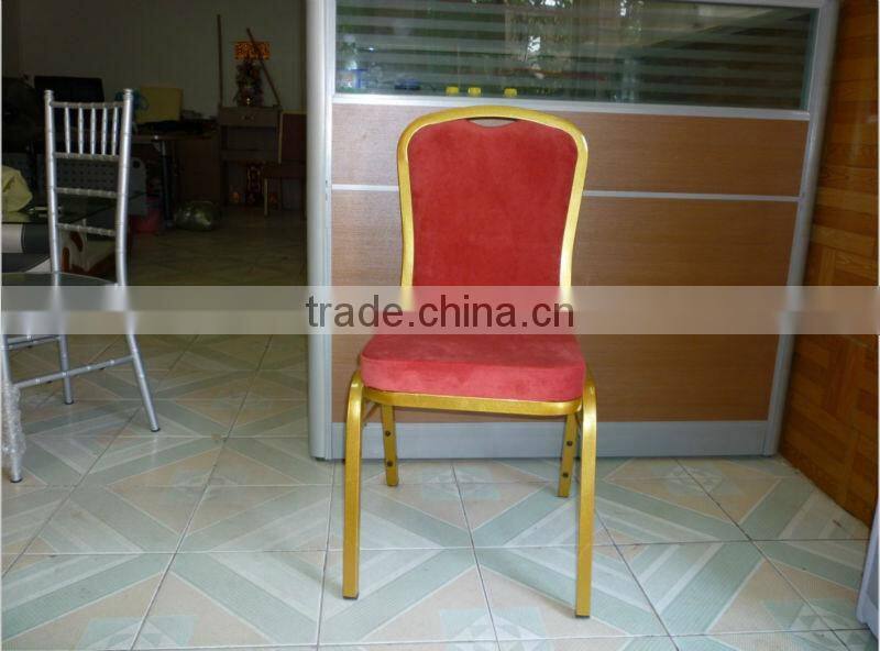 Cheap Luxury metal banquet chair / stackable chair / throne chair FD-610