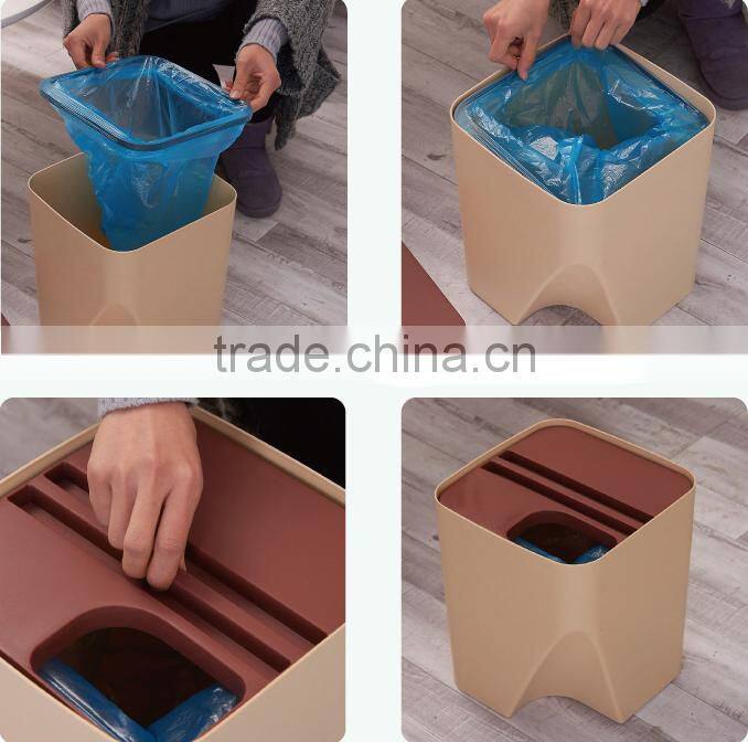 Wholesale Stock Small Order coverable classifying garbage can