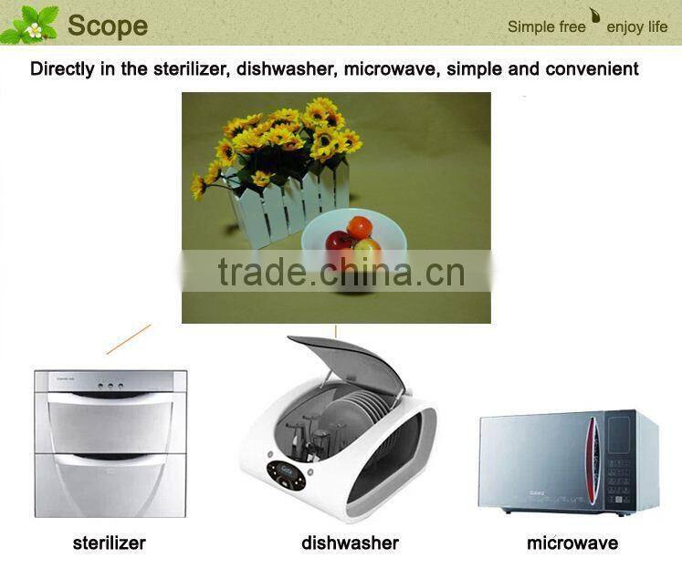 Homeware Kitchen ware products white ceramic round shaped fruit bowl