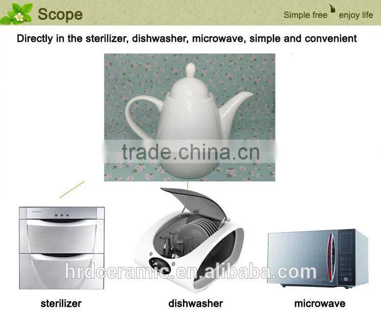 2015 stocked porcelain ceramic mini oil pot for hotel, modern ceramic mini oil pot