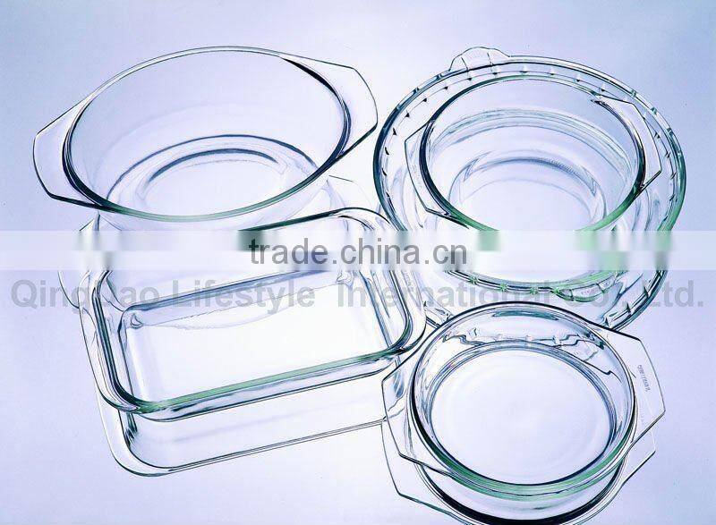 Rectangular Pyrex Bake Dish, High borosilicate Glass Bake plate