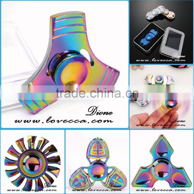 Wholesale Colorful Ball bearing Focus Finger Hand Spinner Toys Fidget Spinner