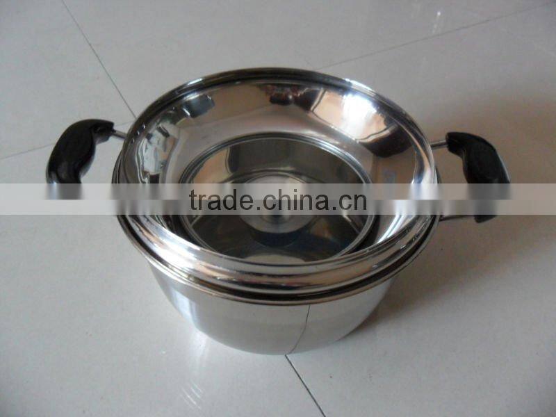 4 pcs stainless steel pots and pans set