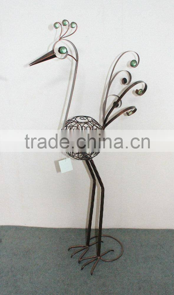 Metal peacock garden decoration