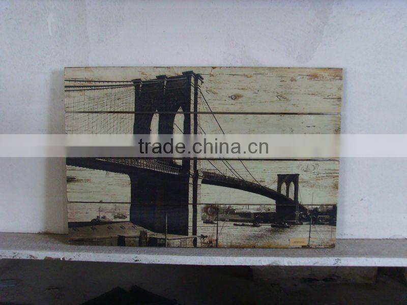 Antique Wooden Wall Sign