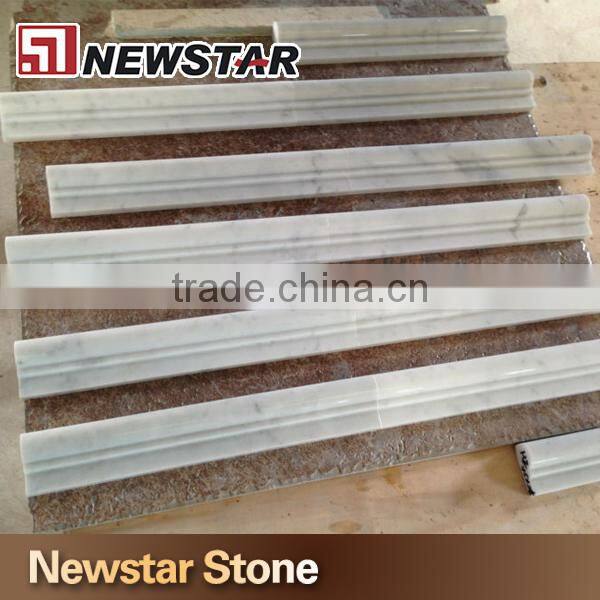 white polished marble door threshold