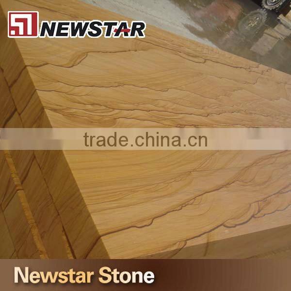 2016 Cut to size landscape vein yellow sandstone tile
