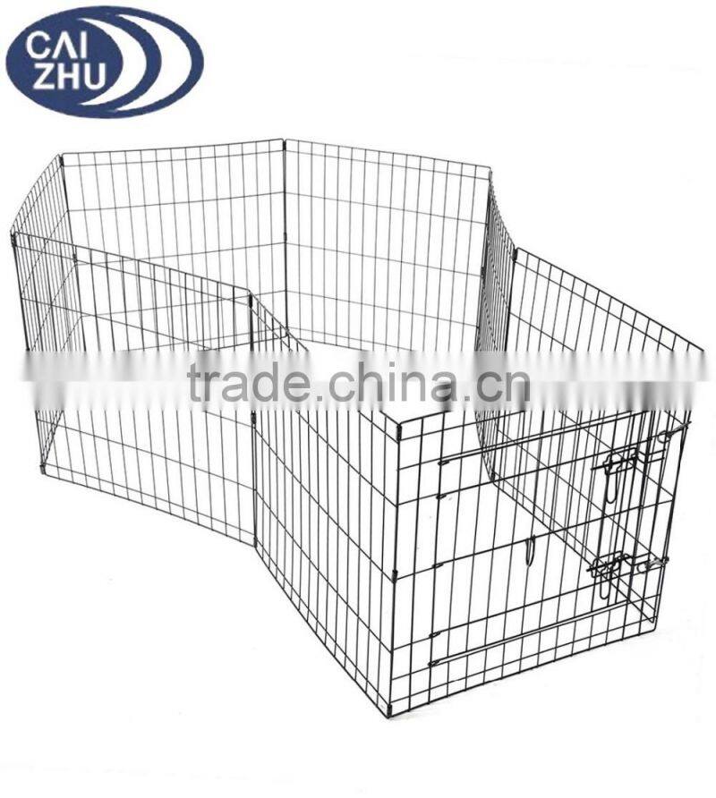 24" 30" 36" 42" 48" Dog Playpen Metal Wire Crate Pet Puppy Fence Exercise Cage