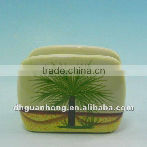 2012 hot sales ceramic funny tissue box