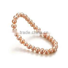 orange A 6-7mm freshwater pearls bracelet jewelry