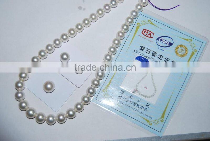 hot selling 9.5-10mm AAA white round south sea pearl strands