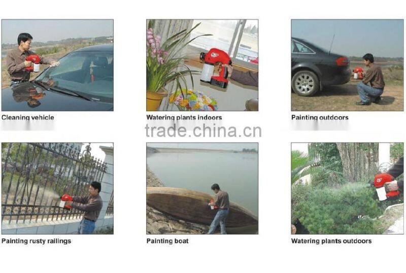 Cordless 18V Ni-Cd Battery Powered Rechargeable Hand Portable Mini Painting Spray Gun Wireless Electric Spray Paint Machine