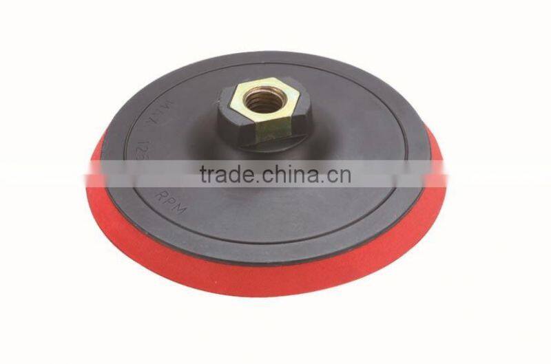 with velcro backing polishing pad for with nut/thread wood and car polish 125mm polishing pad